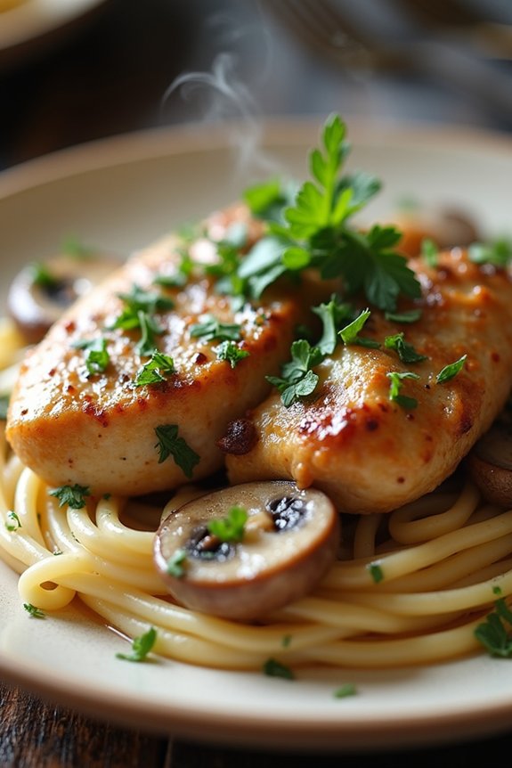 creamy chicken mushroom stew