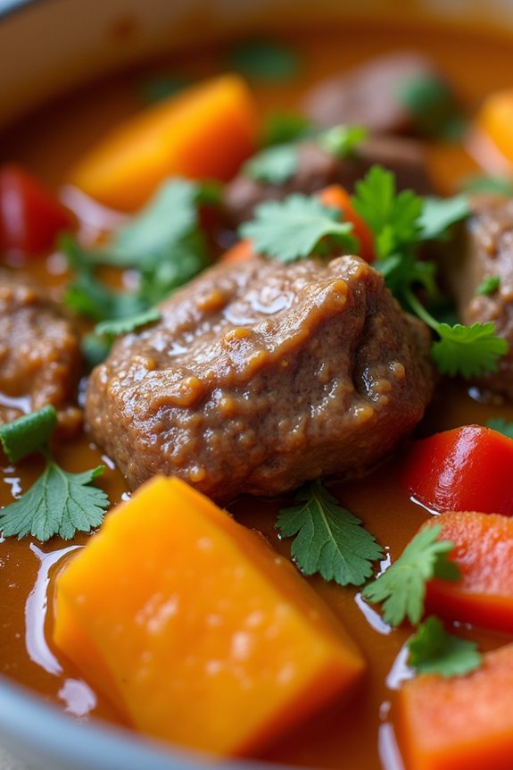 creamy coconut beef stew