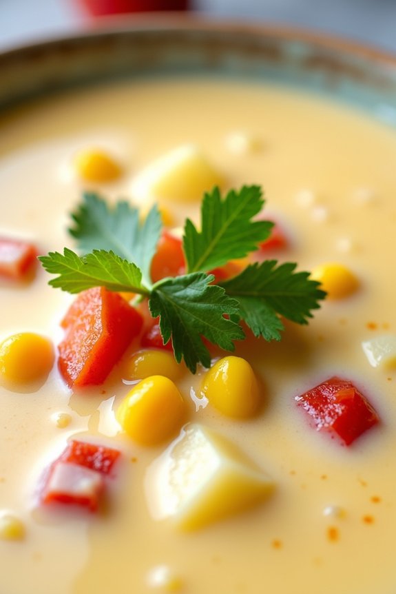 creamy coconut corn chowder