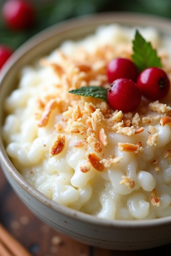 creamy coconut rice pudding