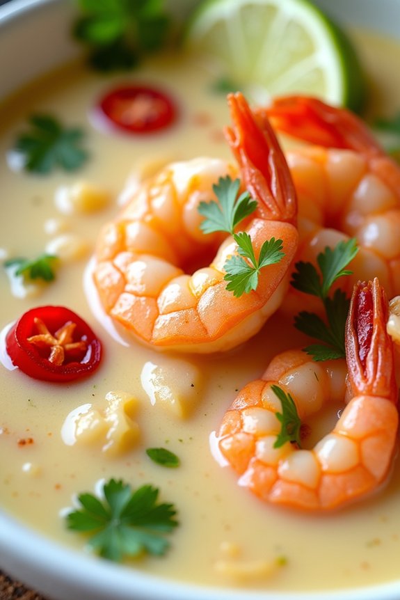 creamy coconut shrimp delight