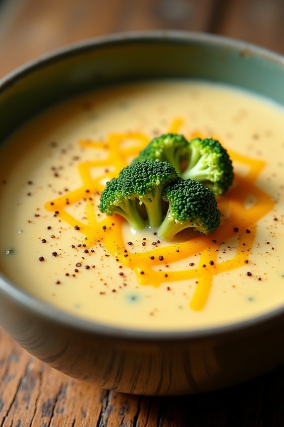 creamy comforting broccoli cheddar soup