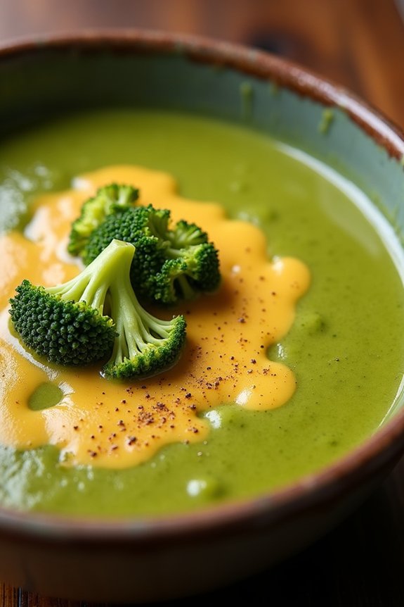 creamy comforting broccoli soup