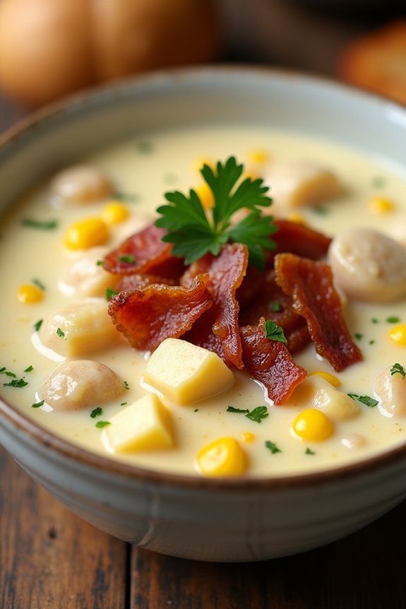 creamy comforting clam chowder