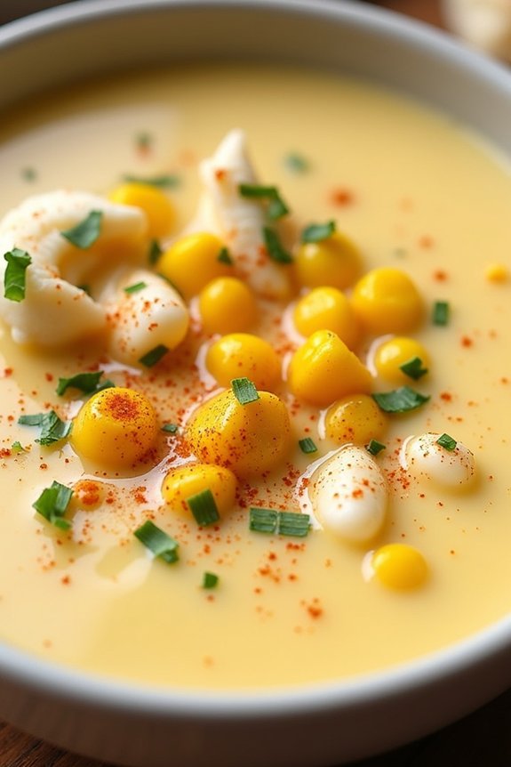 creamy crab corn soup
