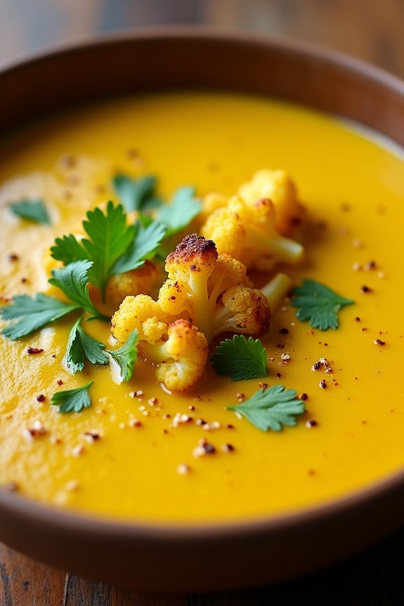 creamy curried coconut soup