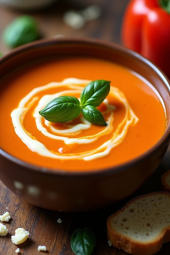 creamy gouda pepper soup