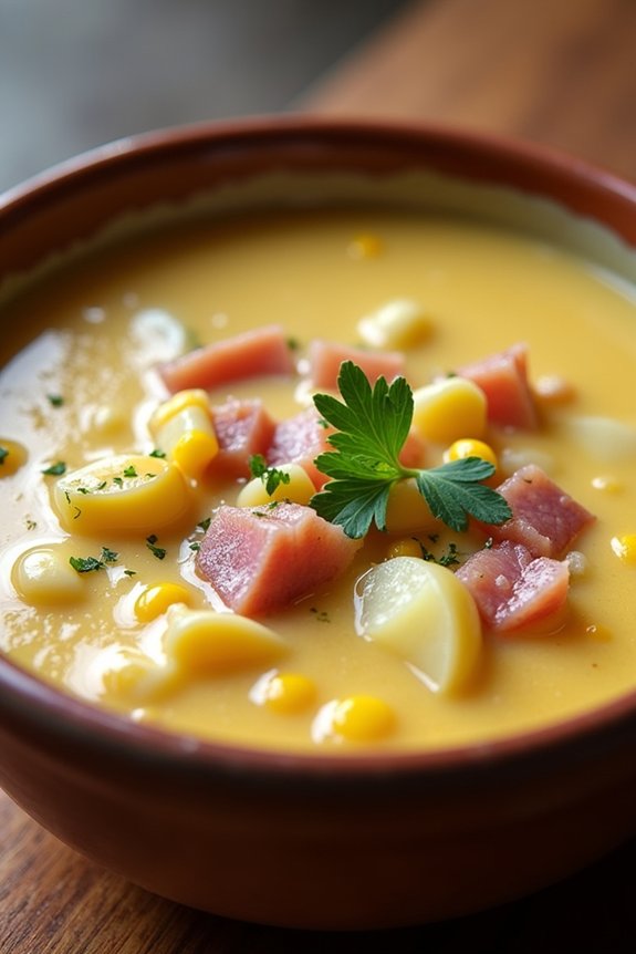 creamy ham and corn chowder