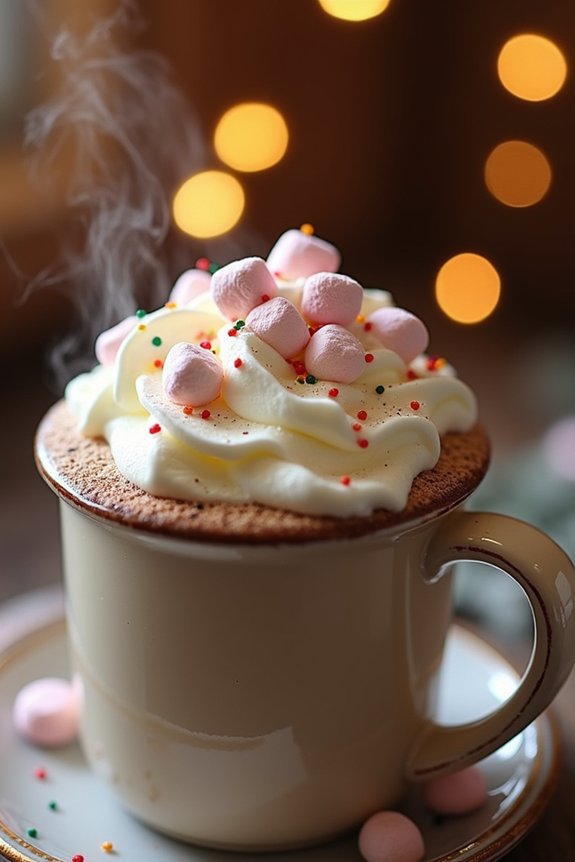 creamy holiday hot chocolate