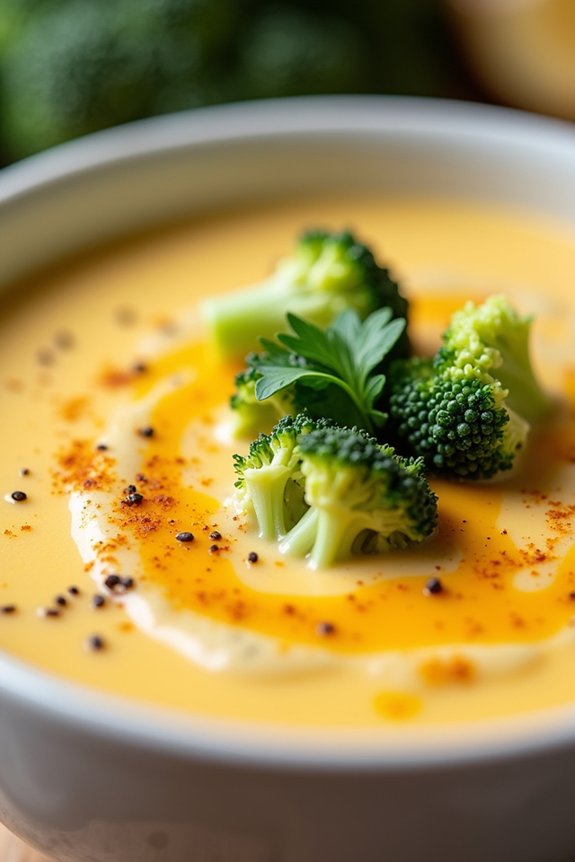 creamy low carb broccoli soup