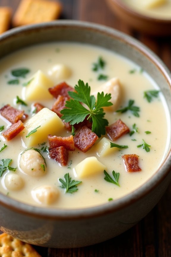creamy new england clam chowder