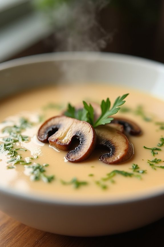 creamy nourishing mushroom soup