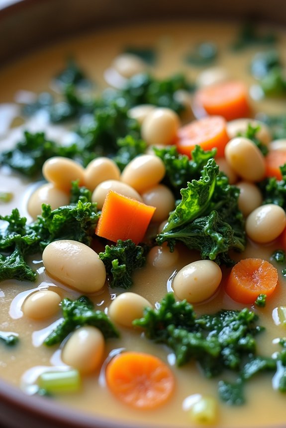 creamy nutritious kale soup