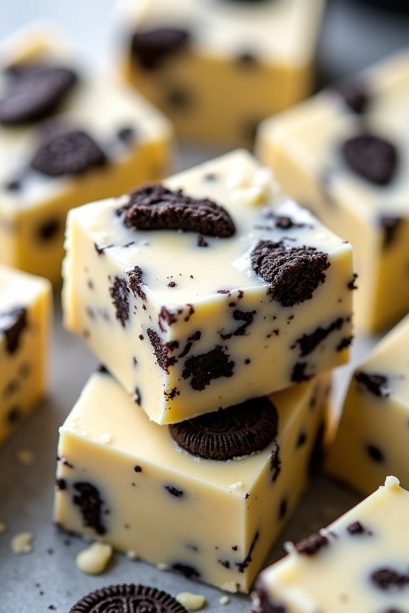 creamy oreo chocolate fudge