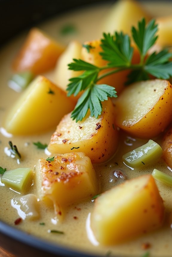 creamy potato leek stew