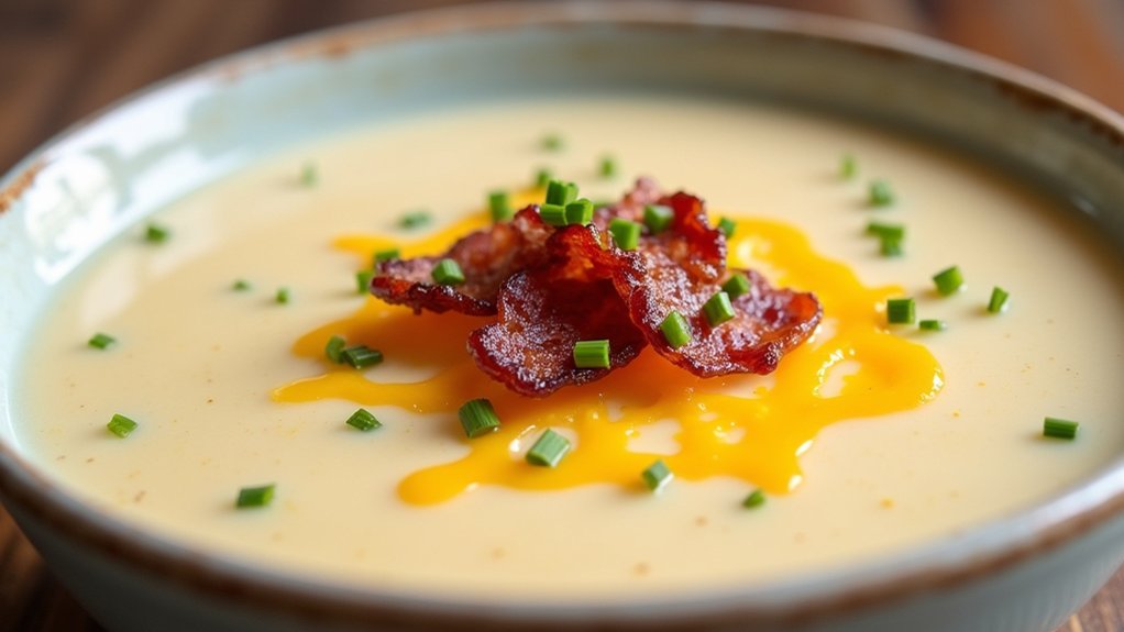 creamy roasted cauliflower soup