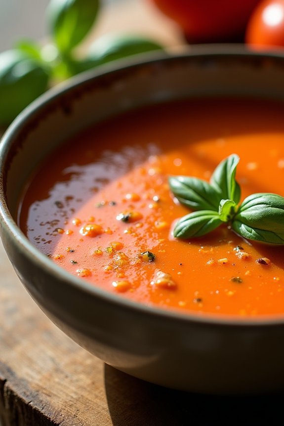 creamy roasted garlic bisque