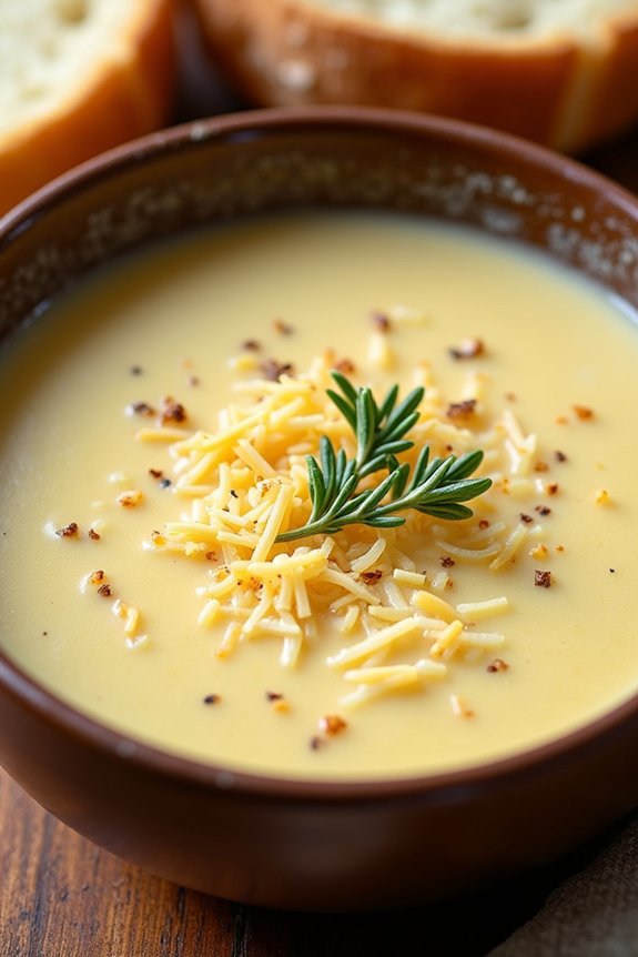 creamy roasted garlic soup
