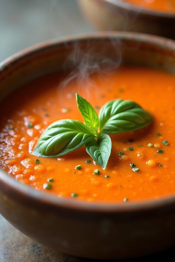 creamy roasted red pepper soup