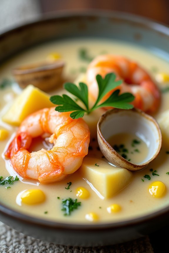 creamy seafood chowder delight