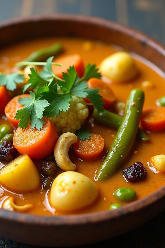 creamy spiced vegetable stew