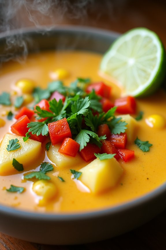 creamy spicy corn chowder