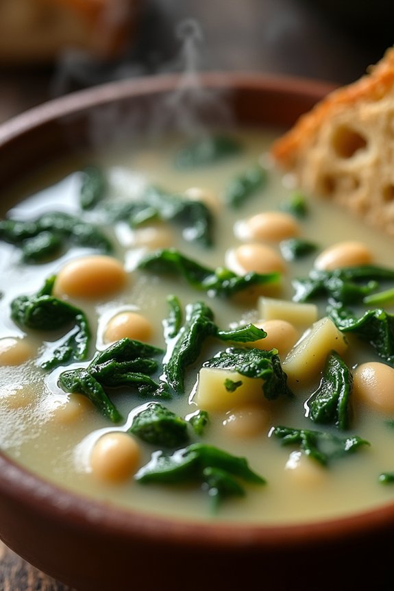 creamy spinach artichoke soup