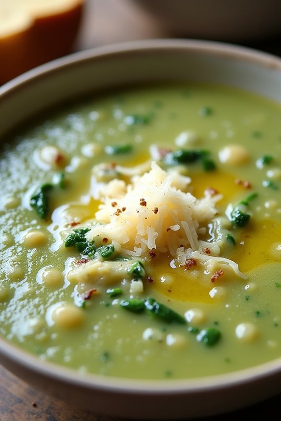 creamy spinach artichoke soup