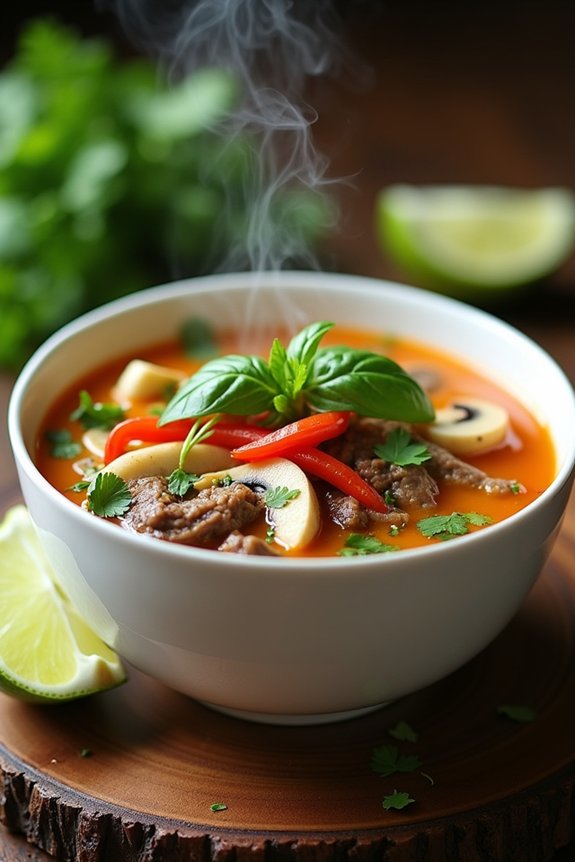 creamy thai coconut soup