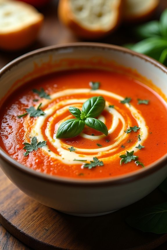 creamy tomato basil delight