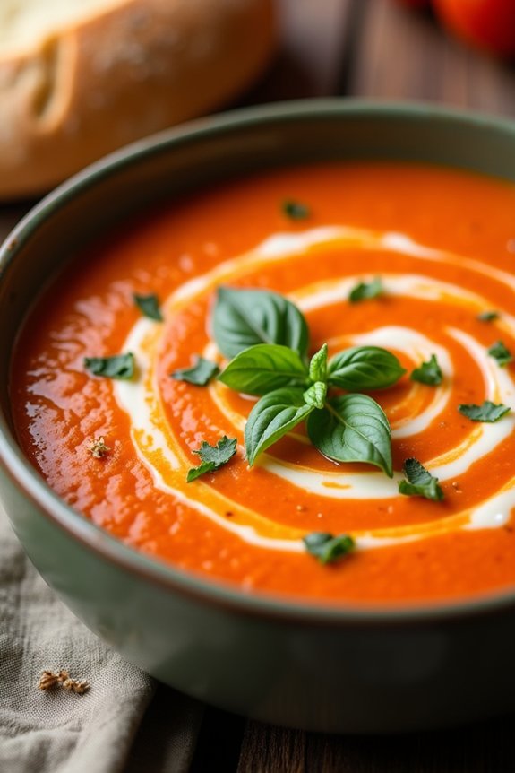 creamy tomato basil soup