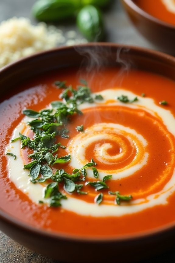 creamy tomato basil soup