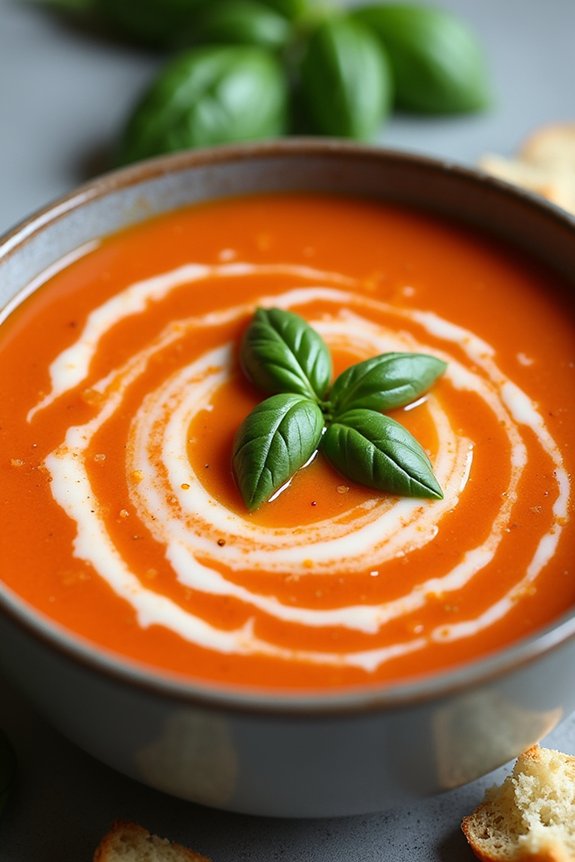 creamy tomato basil soup