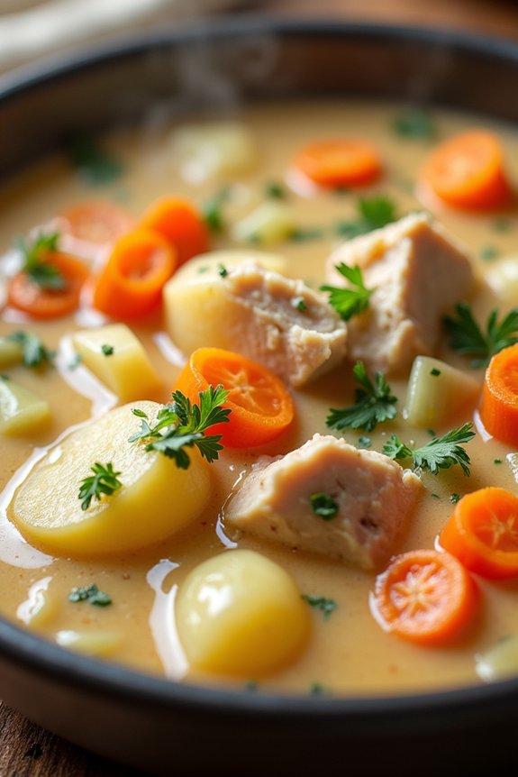 creamy turkey potato stew