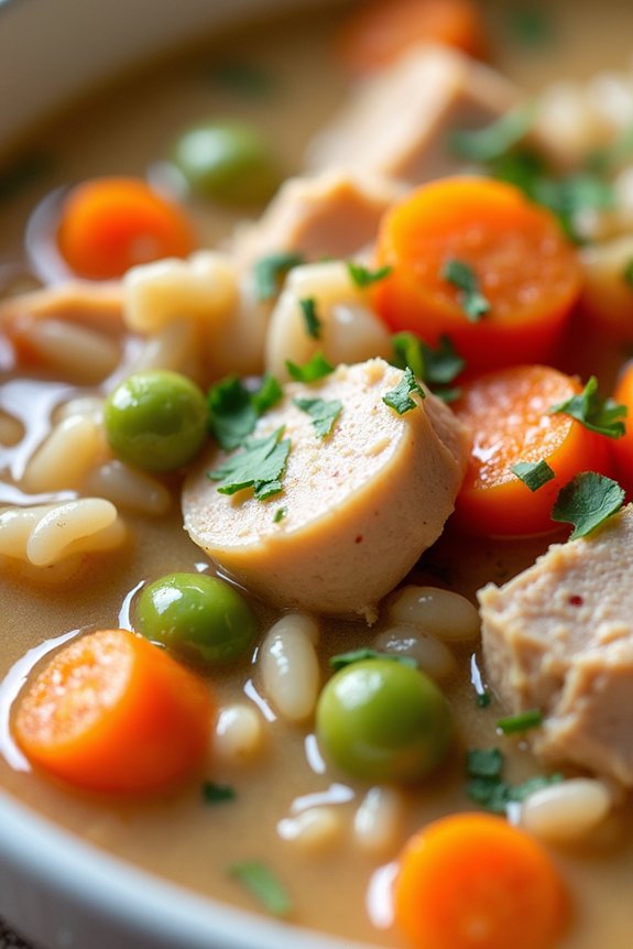 creamy turkey rice stew