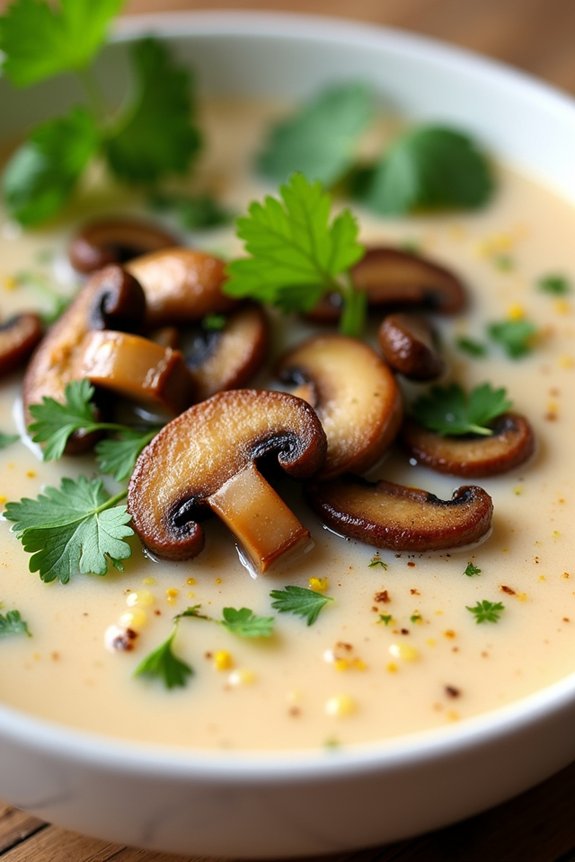 creamy vegan coconut soup