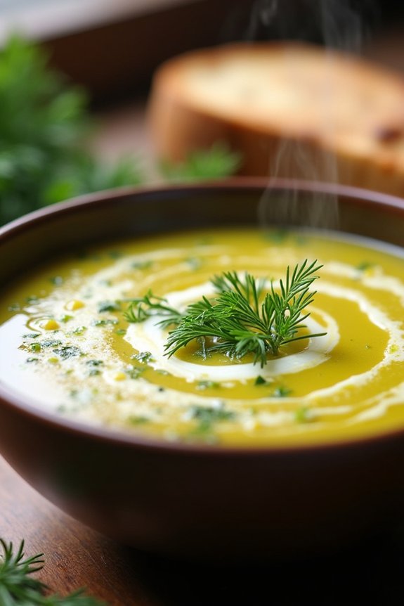 creamy vegetable herb soup