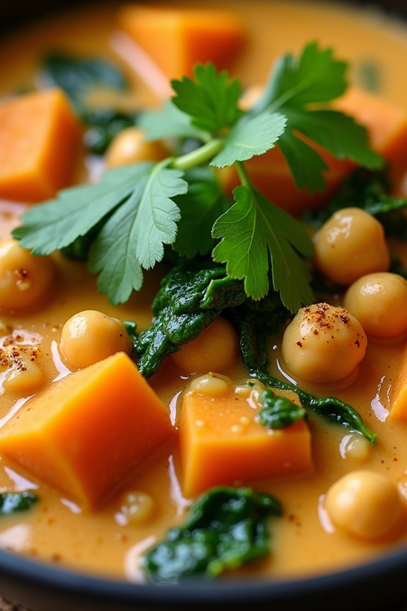 creamy vegetarian sweet potato stew