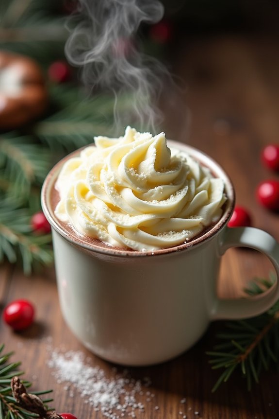 creamy white chocolate cocoa