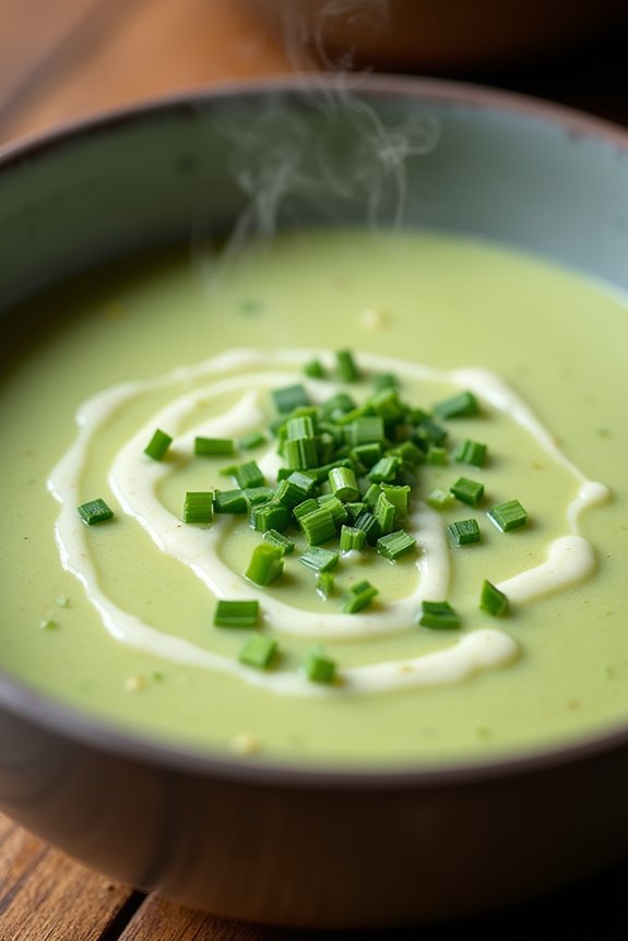 creamy zucchini leek soup