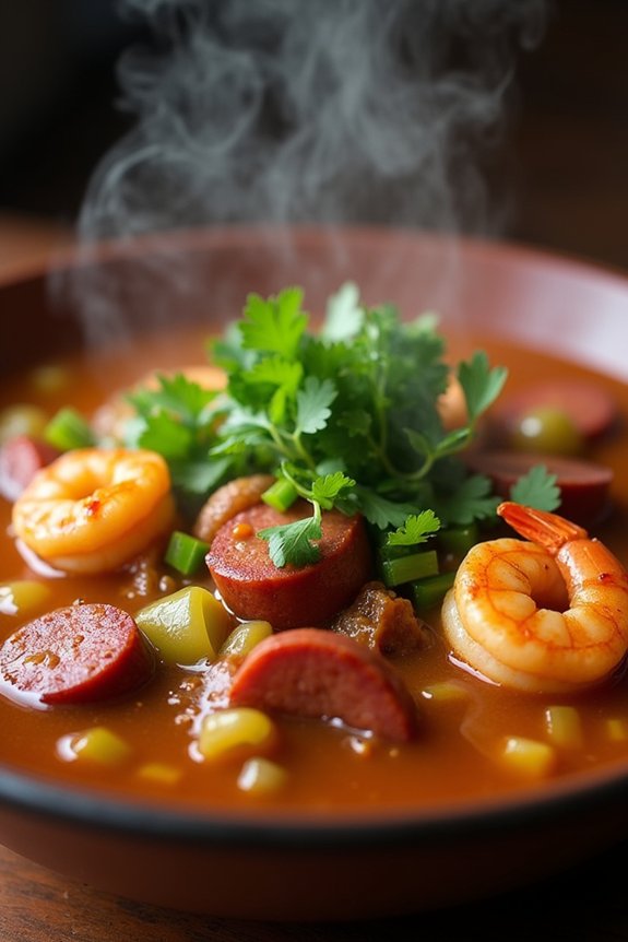 creole gumbo with shrimp