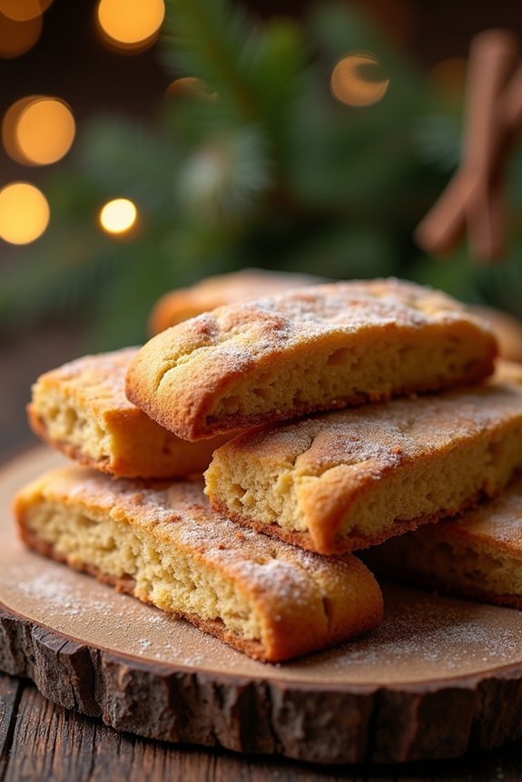 crispy cinnamon holiday biscotti