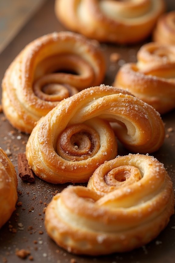 crispy cinnamon sugar pastries