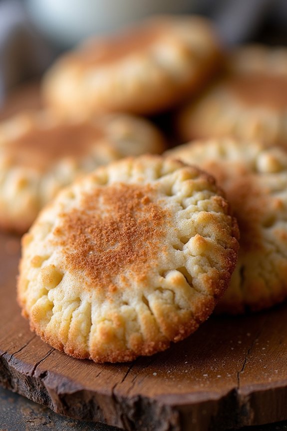 crispy cinnamon sugar snickerdoodles