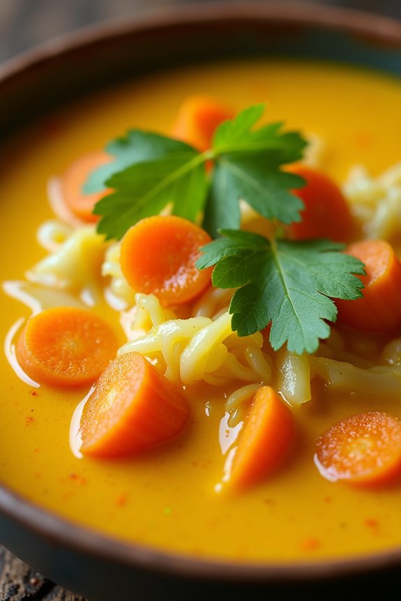 curried cabbage carrot soup