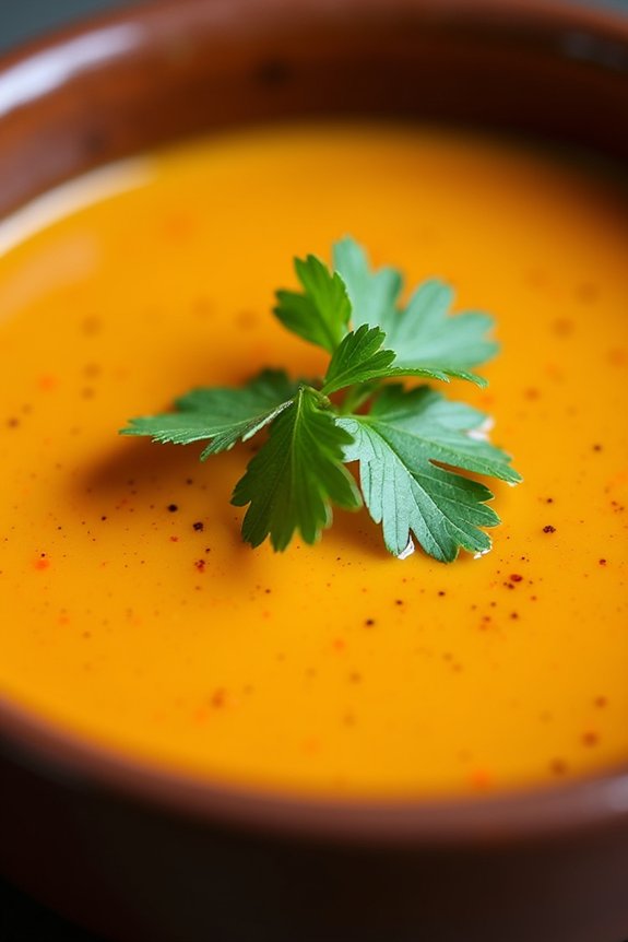 curried carrot lentil soup