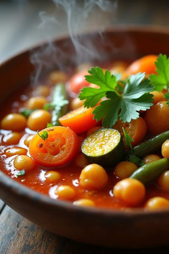 curried tomato vegetable stew