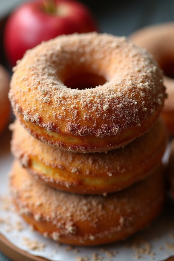 dairy free spiced apple donuts