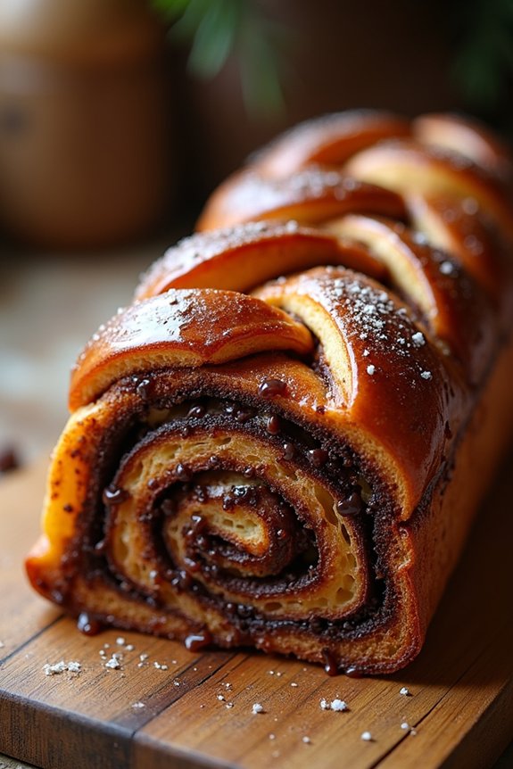 decadent chocolate filled bread
