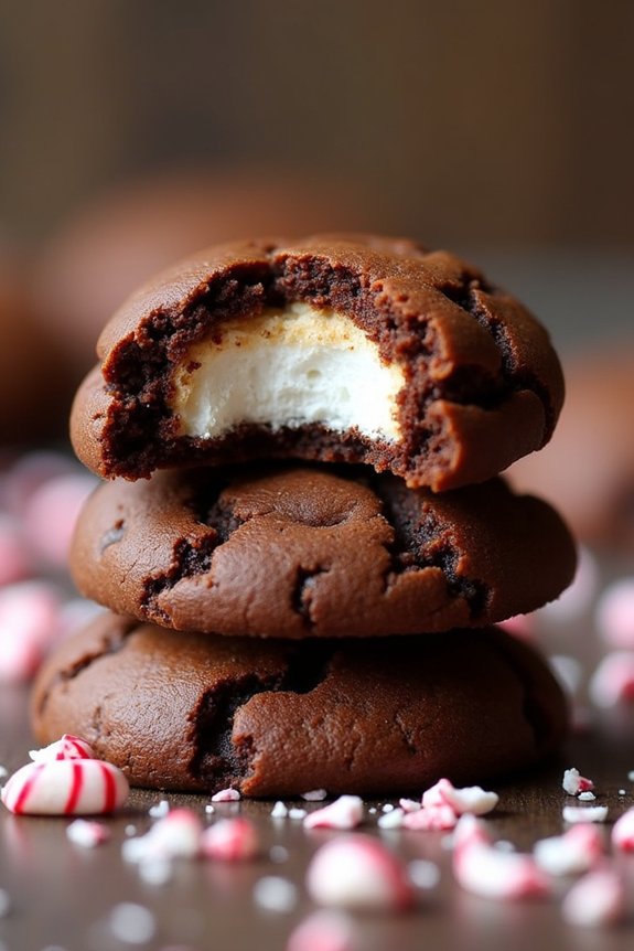 decadent chocolate marshmallow cookies